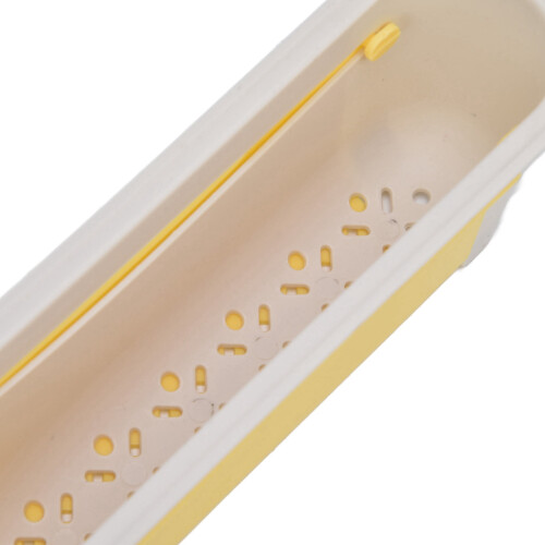 Gele uitschuifbare gootsteenorganizer (1 stuk) 2
