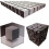 Autocollant d'angle à illusion d'optique 3D, cube géométrique, 1 pièce 1
