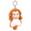 Porte-clés en peluche chat panda lapin singe1 1