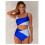 Set bikini da donna color block con imbottiture rimovibili e 1