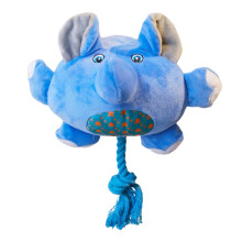 Juguetes de peluche con sonido para perros con forma de animales (paquete de 6)