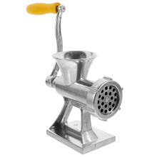 Picadora de carne manual plateada, electrodoméstico de cocina, 1 pieza.