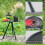SLMOTUAE Outdoor Folding Round Table Portable Adjustable 5