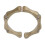 Öppen ring Guldförsilvrad bambu zirkon minimalistisk ring 1