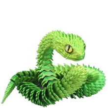 1pc 3D Printed Snake Dragon 3d Printed Figures Decoration Traditional Table Ornament Christmas Gift