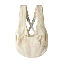 Pet Carrier Bag Backpack for Small Pets - Large Capacity Soft Travel Bag for Puppies, White, Multipurpose for Walking and Vacation