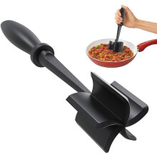 5-Blade Heat-Resistant Meat Chopper for Ground Beef & Hamburger – Mix, Chop & Brown Meat Tool