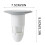 Shower Cover with Rubber Odor Control 1.4-3 Inch 3