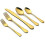 Gold Stainless Steel Flatware Set 20-Piece for 4 1