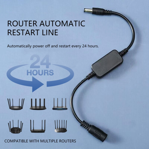 Router Timer, 2-Pack Automatic On/Off Internet for Home Office WiFi Optimization and Power 1