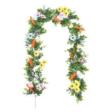 Bláthanna earraigh shaorga garland uibheacha Cásca 5.7 troigh