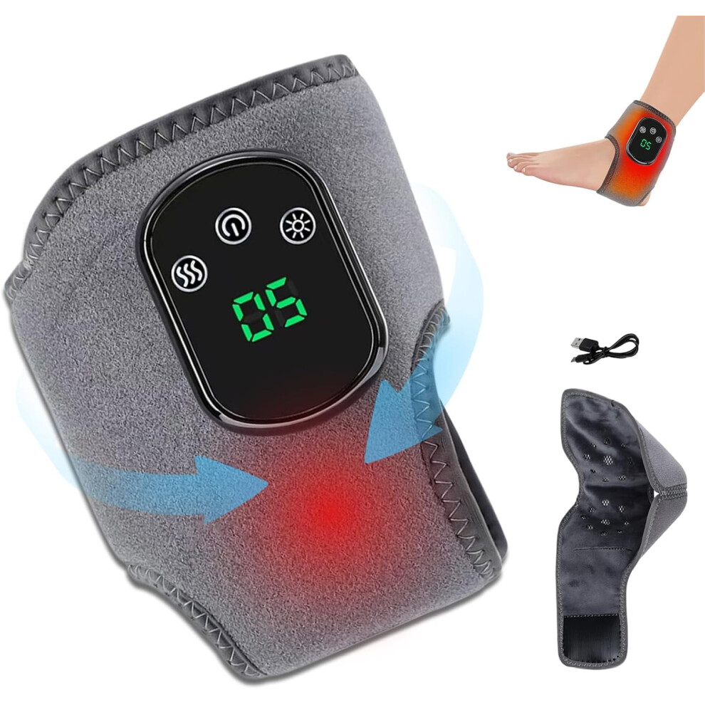 Rejuvacare Foot Massager â 3-in-1 Heated Wrap, 3 Vibration Modes, 5 Heat Levels, for Circulation, Pain Relief, Neuropathy, Tendinitis & Plantar