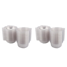 Plastic Cupcake Containers with Airtight Dome Lid, Clear Single-Serving Dessert Cups for Gifting & Baking – Compatible with Standard Cupcake Liners