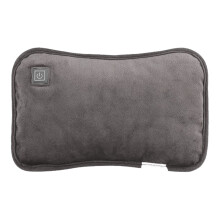 USB Rechargeable Hot Water Bottle with Flannel Cover, Adjustable Heat, Foldable, Portable Bed/Hand Warmer, Auto Off, Washable