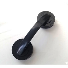 Suction Cup Glass Mirror Door Handle Black