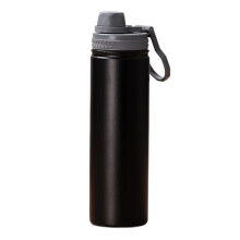 Geïsoleerde waterfles van zwart roestvrij staal, 950 ml (32 oz).