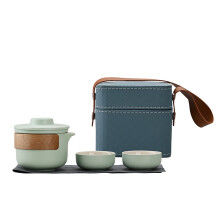 Service à thé Kung Fu en céramique avec 2 tasses et infuseur