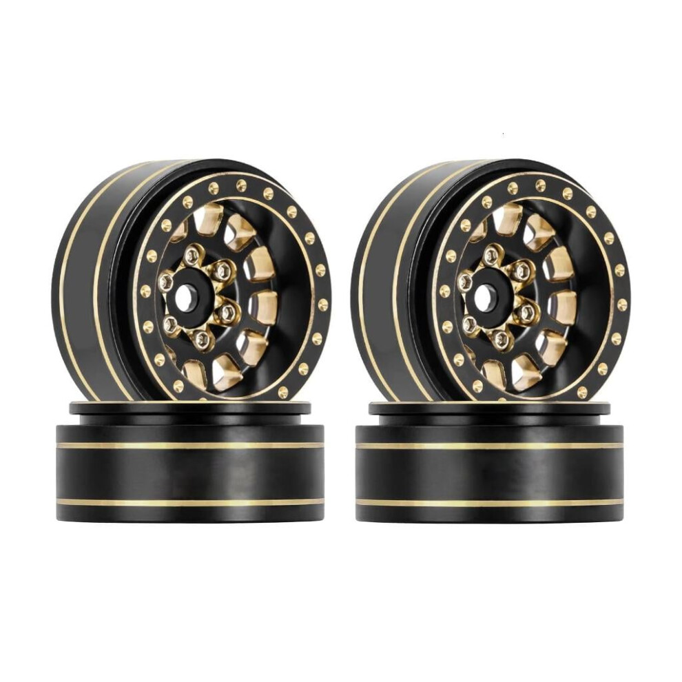 Brass Beadlock Rims For 1/18 Trx4m 1/24 Scx24 Rc Crawler 939152514151