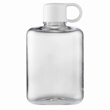 Water Botlte Flat Bpa Free Sport Clear Plastic Crystal Drinks Kettle Notebook Milk Juice Transparent Drinkware Birthday Gift