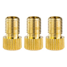 Set di 3 adattatori in ottone da valvola Presta a valvola Schrader per biciclette, e-bike e monopattini elettrici – Compatibili con pompe e