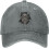 Skull Vintage Distressed Denim Dad Trucker Hat One Size 1