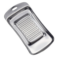 Broyeur à gingembre de cuisine en liquidation, 1 broyeur à gingembre, râpe à ail en acier inoxydable avec plateau et cuillère intégrée
