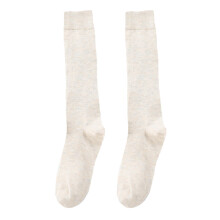 Lange Damen-Overknees, einfarbig, dehnbar, warm, lässig, beige