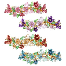 RUseeN 4er-Pack luxuriöse Kristall-Haarspangen für Bräute, funkelnde Vintage-Haarspangen für Damen und Mädchen – geeignet für Hochzeiten und