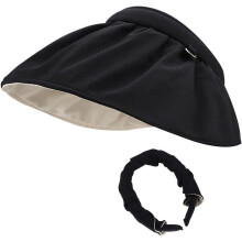 Zonnekleppet voor dames en meisjes met brede rand en zweetband, geschikt voor strand, zomer, tennis, sport, golf en een verstelbare paardenstaart.