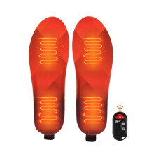1 paar USB oplaadbare verwarmde inlegzolen, zelf aanpasbaar, geschikt voor winterlaarzen voor dames en heren – ideaal voor kamperen en skiën.