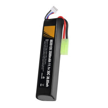 Lithiová baterie YIEMEEN3500mAh11.1V30C s 4 různými konektory pro airsoftové zbraně