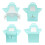 Scatole blu per cupcake con finestra trasparente, 50 pezzi 4
