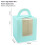 Scatole blu per cupcake con finestra trasparente, 50 pezzi 5