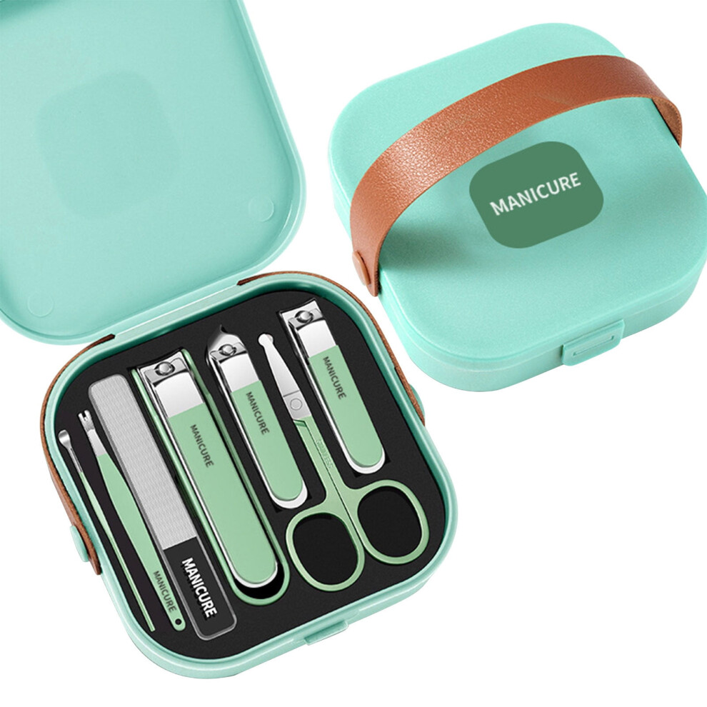 Portable Anti Splash Nail Clipper Setï¼Stainless Steel Tool Kit for Home and Travel Manicure