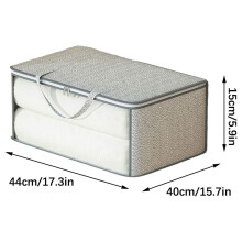 Grand panier de rangement pour déménagement – Minimaliste, durable, empilable et peu encombrant ; compatible avec l’organisation des placards