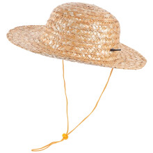 Lightweight Khaki Straw Hat for Outdoor Activities and Beach with Sun Protective Brim