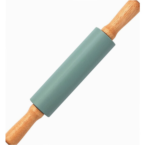 Silikonkjevle for baking, pizza, pasta, kjeks og leire – grønn