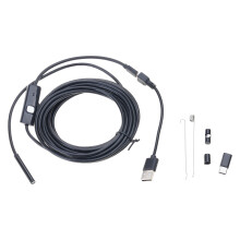 Endoscope Camera with Light Borescope with 6 Adjustable LED Lights Waterproof Boroscope Inspection Camera Tool