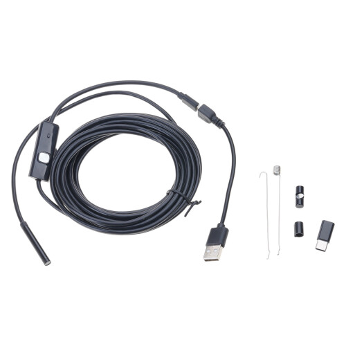 Endoscope Camera with Light Borescope with 6 Adjustable LED Lights Waterproof Boroscope Inspection Camera Tool