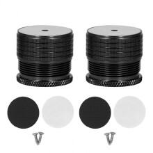 Lot de 2 rehausseurs de meubles réglables de 23 à 37 mm, supportant une charge de 50 à 500 kg, en alliage d'aluminium pour lit, canapé et table.