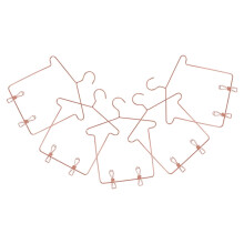 5 Sets Hanger Clips for Closet Iron Rose Gold Doll Accessories Organizer for Playtime