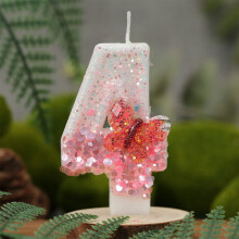 AuroraX Birthday Candle Unscented Fall Butterfly-Digital Wax Candle,Christmas Tree Topper Party Birthday Cake Decoration