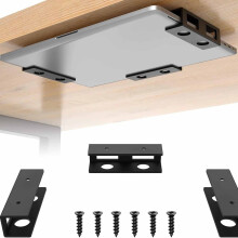 Under Desk Laptop Mount – Ergonomic Space-Saving Holder for Laptop & Keyboard, Easy Install Organizer Shelf (10x3x3cm, 191g)