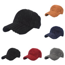 Gorra estilo boina coreana – Gorra retro de pana, color caqui, talla única, ideal para el estilo urbano de otoño/invierno.