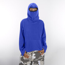 NINJIA Hoodie, Introvert Choice, einfarbiger Kapuzenpullover, modisch, locker geschnitten, lässige Oberbekleidung für Jugendliche