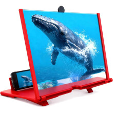 Amplificador de tela 3D dobrável Ultra HD de 10 a 18 polegadas para celulares - Compatível com smartphones
