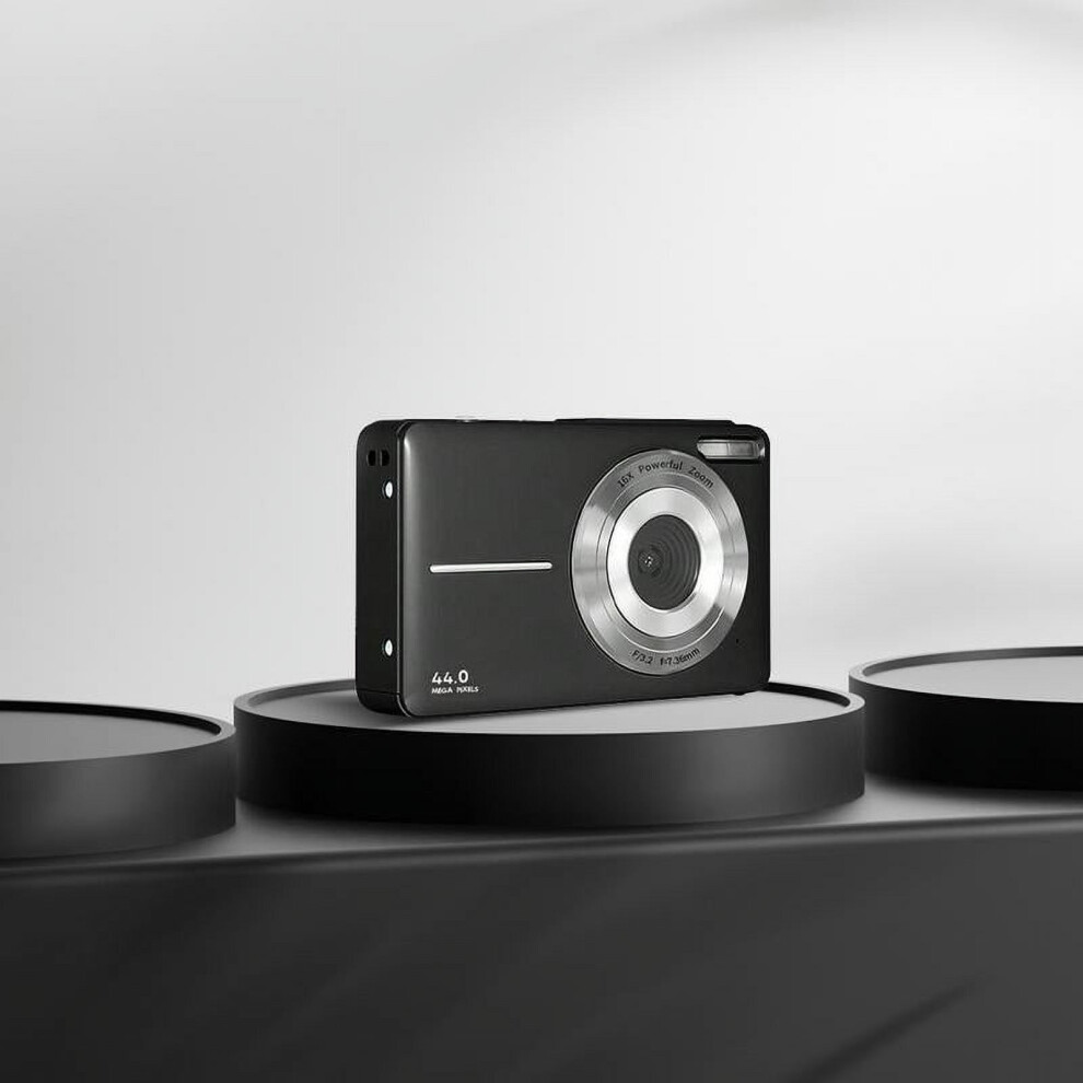 44Mp Digital Camera With 1080P Hd, 16X Zoom, 2.4" Lcd, Anti-Shake, Rechargeable, Portable, Includes 32Gb Card 9181073352485