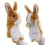 Tierhandpuppen-Set, weißes Plüschtier, 1 Stück 3