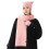 Γυναικείο σετ πλεκτού καπέλου, κασκόλ και γαντιών με αυτιά γάτας – βελούδινο 2