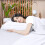 Drap plat Queen blanc en microfibre brossée (1 paquet) 5